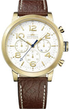 Tommy Hilfiger 1791231 Jake Quartz Men's Watch – White Dial & Brown Leather Strap