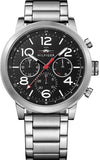 Tommy Hilfiger 1791234 Jake Chronograph Men's Watch – Black Dial & Silver Steel Bracelet