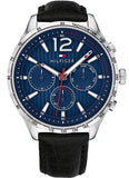 Tommy Hilfiger 1791468 Gavin Quartz Men's Watch – Blue Dial & Blue Leather Strap