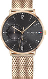 Tommy Hilfiger 1791506 Brooklyn Men's Watch – Grey Dial & Gold Mesh Bracelet