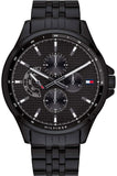 Tommy Hilfiger 1791611 Shawn Quartz Men's Watch – Black Dial & Black Steel Strap