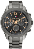 Tommy Hilfiger 1792061 Lars Chronograph Men's Watch – Black Dial & Black Steel Bracelet