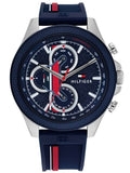 Tommy Hilfiger 1792083 Clark Chronograph Men's Watch – Blue Dial & Black Leather Strap