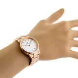 Daniel Wellington DW00100211 Iconic Link Women’s Watch – White Dial with Rose Gold Stainless Steel Strap