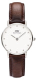 Daniel Wellington DW00100070 Classy Bristol Women's Watch – White Dial & Brown Leather Strap