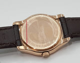 Emporio Armani Classic White Dial Brown Leather Strap Watch For Men - AR9035