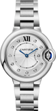 Cartier Ballon Bleu de Cartier Women's Watch W4BB0022 with Diamond Silver Dial & Silver Steel Strap