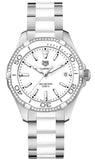 Tag Heuer Aquaracer WAY131H.BA0914 Women’s Watch – White Dial with Diamond Markers & Two-Tone Stainless Steel Bracelet