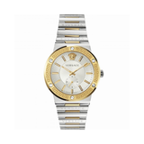 Versace VEVH00620 Hellenium Quartz Women's Watch – Green Dial & Two-Tone Steel Strap