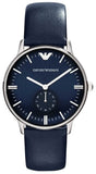 Emporio Armani AR1647 Analog Quartz Men's Watch – Blue Dial & Blue Leather Strap