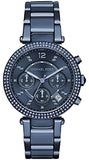 Michael Kors MK6418 Parker Chronograph Quartz Women's Watch – Blue Dial & Blue Steel Strap