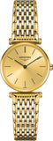 Longines L4.209.2.32.7 La Grande Classique Quartz Women's Watch – Gold Dial & Two-Tone Mesh Bracelet