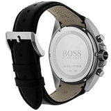 Hugo Boss Contemporary Sport Driver Black Dial Black Leather Strap Watch for Men - 1513085