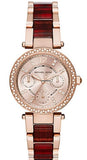 Michael Kors MK6239 Parker Quartz Women's Watch – Rose Gold Dial & Two-Tone Steel Bracelet