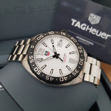 Tag Heuer Formula 1 White Dial Silver Steel Strap Watch for Men - WAZ1111.BA0875