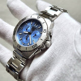 Tag Heuer Aquaracer Professional 200 Date Blue Dial Silver Steel Strap Watch for Men - CBP1112.BA0627