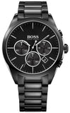 Hugo Boss 1513365 Onyx Men's Watch – Black Dial & Black Steel Strap