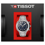 Tissot T141.417.11.041.00 T-Race Chronograph Men's Watch – Blue Dial & Silver Steel Strap