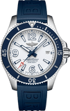 Breitling Superocean II Automatic 42mm A17366D81A1S2 Men's Watch – White Dial with Blue Rubber Strap