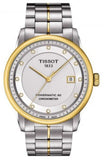 Tissot T086.408.22.036.00 Luxury Powermatic 80 Men's Watch – Silver Dial & Silver Steel Strap