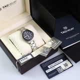 Tag Heuer Aquaracer Quartz Black Dial Silver Steel Strap Watch for Women - WAY131K.BA0748