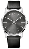 Calvin Klein K2G21107 City Men's Watch – Black Dial & Black Leather Strap