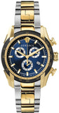 Versace VE2I01021 V-Ray Chronograph Quartz Men's Watch – Blue Dial & Two-Tone Steel Strap