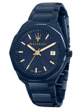 Maserati Guilloche Blue Edition 42mm Stainless Steel Watch For Men - R8853141001