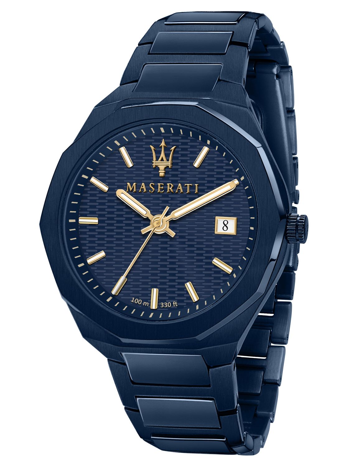 Maserati Guilloche Blue Edition 42mm Stainless Steel Watch For Men - R8853141001