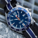Tag Heuer Formula 1 Chronograph Blue Dial Two Tone NATO Strap Watch for Men - CAZ1014.FC8197