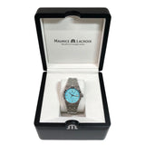 Maurice Lacroix AI6008 Aikon Automatic Men’s Watch – Sky Blue Dial & Silver Steel Strap