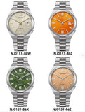 Citizen Tsuyosa NJ0151-88Z Men's Automatic Watch – Orange Dial with Silver Steel Strap