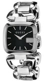 Gucci YA125407 G-Gucci Women's Watch – Black Dial & Silver Steel Bracelet