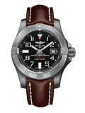 Breitling Avenger II Seawolf 45mm A1733110/BC31/438X Men's Watch with Black Dial & Brown Leather Strap
