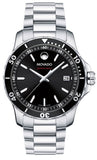 Movado 2600135 Series 800 Men's Watch – Black Dial & Silver Steel Strap
