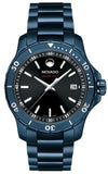 Movado 2600139 Series 800 Men's Watch – Black Dial & Blue Ion Plated Steel Strap