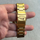 Seiko 5 Sports SRPK18 Automatic Men's Watch – Black Dial & Gold Steel Bracelet