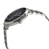 Tissot T Classic Carson Premium Powermatic 80 Black Dial Silver Steel Strap Watch For Men - T122.407.11.051.00