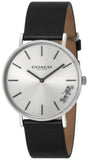 Coach Perry 14503115 Women's Watch – White Dial with Black Leather Strap