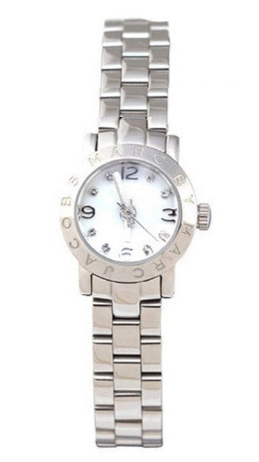 Marc Jacobs Amy White Dial Silver Steel Strap Watch for Women - MBM8611