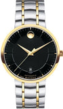 Movado 0606916 1881 Automatic Men's Watch – Black Dial & Two-Tone Steel Strap