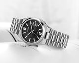 Citizen Tsuyosa NJ0150-81E Men's Automatic Watch – Black Dial with Silver Steel Strap