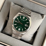 Citizen Tsuyosa NJ0150-81X Men's Automatic Watch – Green Dial with Silver Steel Strap