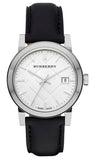 Burberry BU9106 The City Women’s Watch with Silver Dial & Black Leather Strap