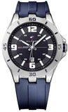 Tommy Hilfiger 1791062 Drew Quartz Men's Watch – Black Dial & Black Rubber Strap