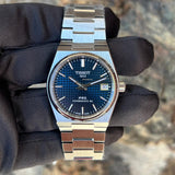Tissot T137.207.11.041.00 PRX Powermatic 80 Men's Watch – Blue Dial & Silver Steel Strap