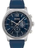 Hugo Boss 1513526 Professional Chronograph Quartz Men's Watch – Blue Dial & Blue Silicone Strap