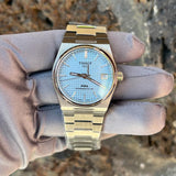 Tissot T137.207.11.351.00 PRX Powermatic 80 Men's Watch – Ice Blue Dial & Silver Steel Strap