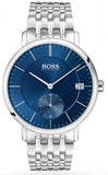 Hugo Boss 1513642 Corporal Men's Watch – Blue Dial & Silver Steel Strap