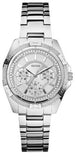 Guess W0235L1 Mini Phantom Women's Watch – Silver Dial & Silver Steel Strap